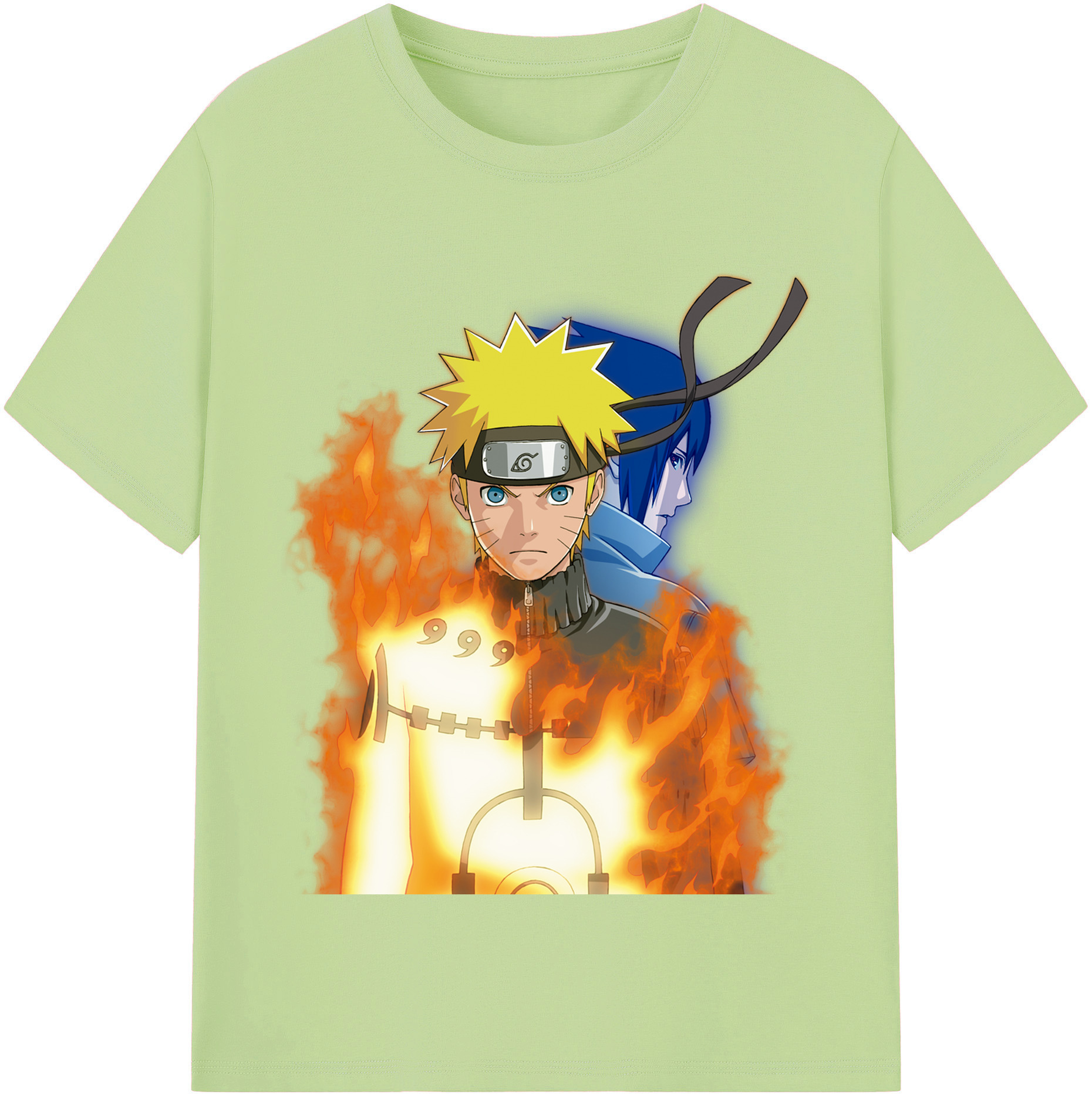 （画像用） NARUTO -ナルト- うずまき ナルト Uzumaki Naruto 綿100％半袖Tシャツ（フロントプリント）